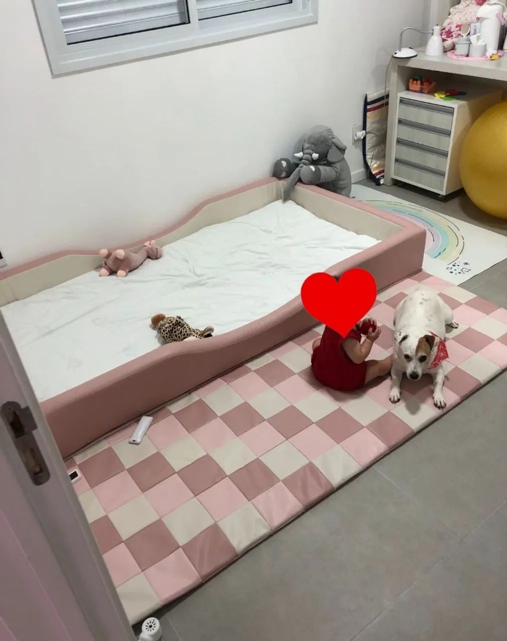 Cama montessoriana acolchoada + Colchão - tamanho Solteirão  - Foto 2