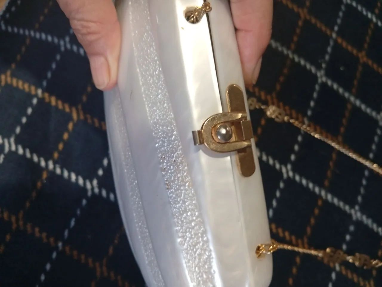 Bolsa acrílico vintage marca EA - Foto 5