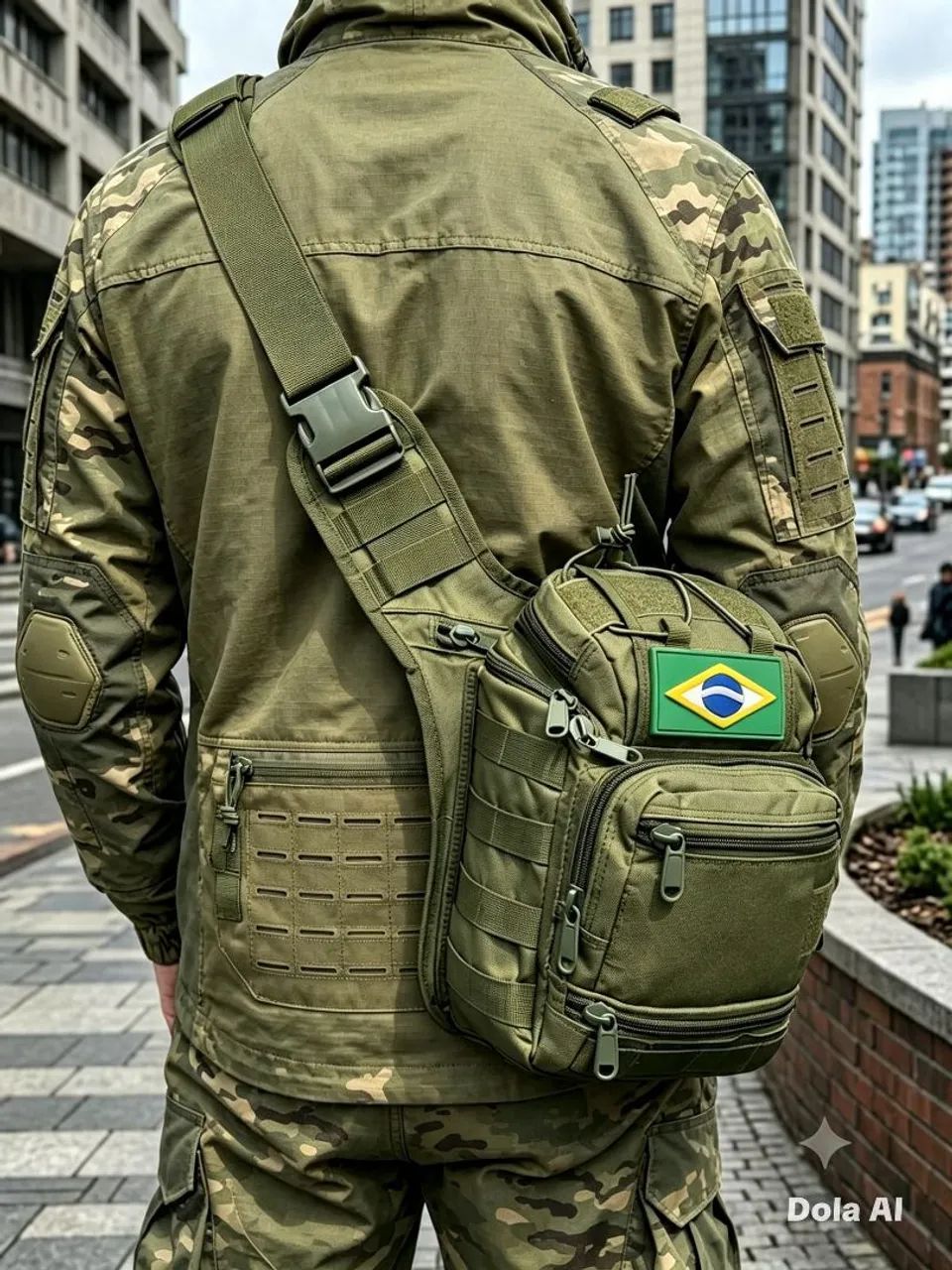 Mochila transversal bornal bolsa