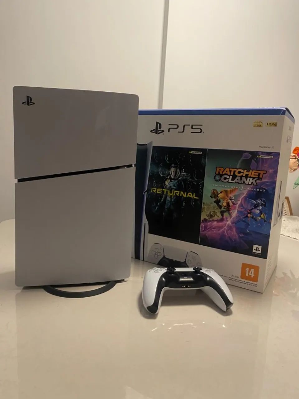 PS5 Slim com Leitor + Returnal | Completo, com Caixa - Foto 2