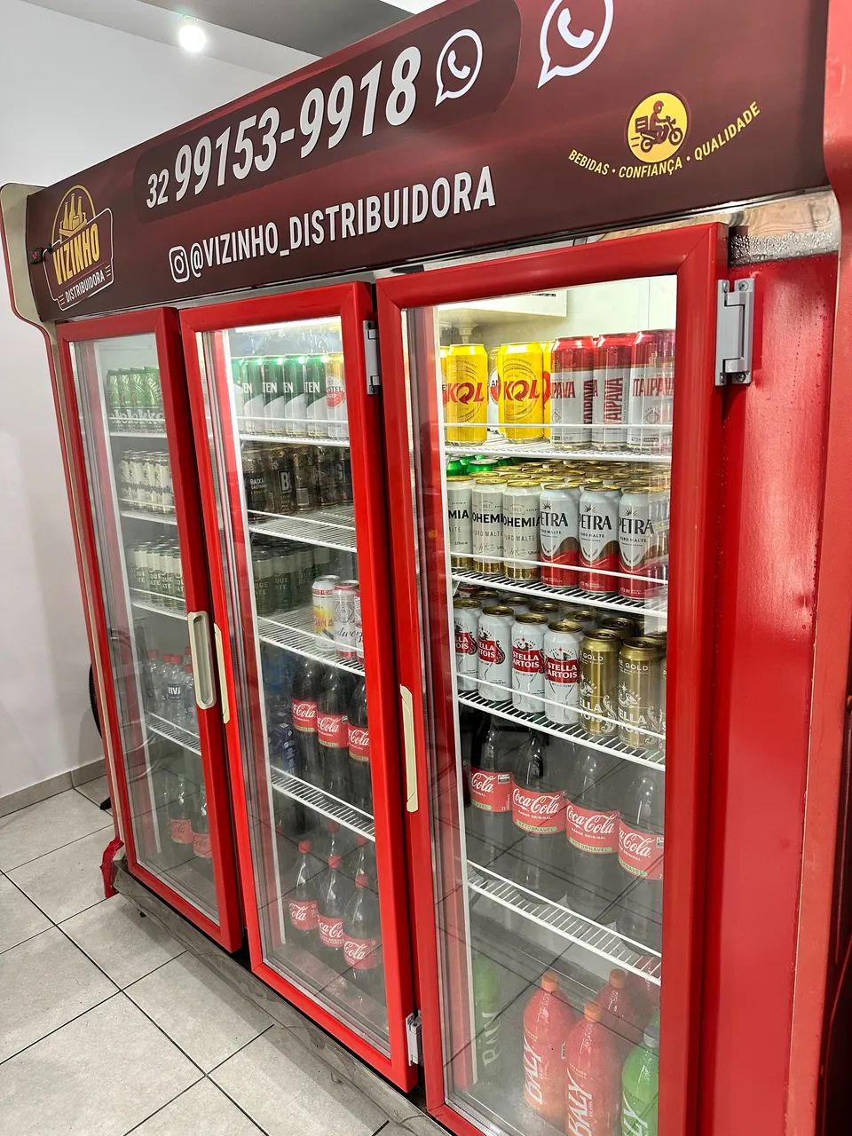 Freezer vertical 3 portas 