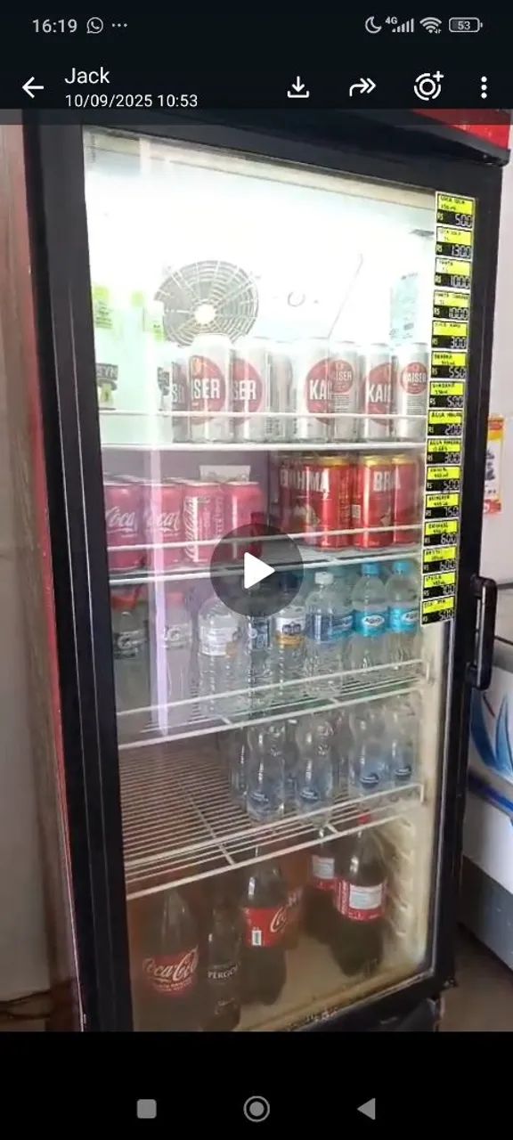 Freezer refrigerador coca cola 