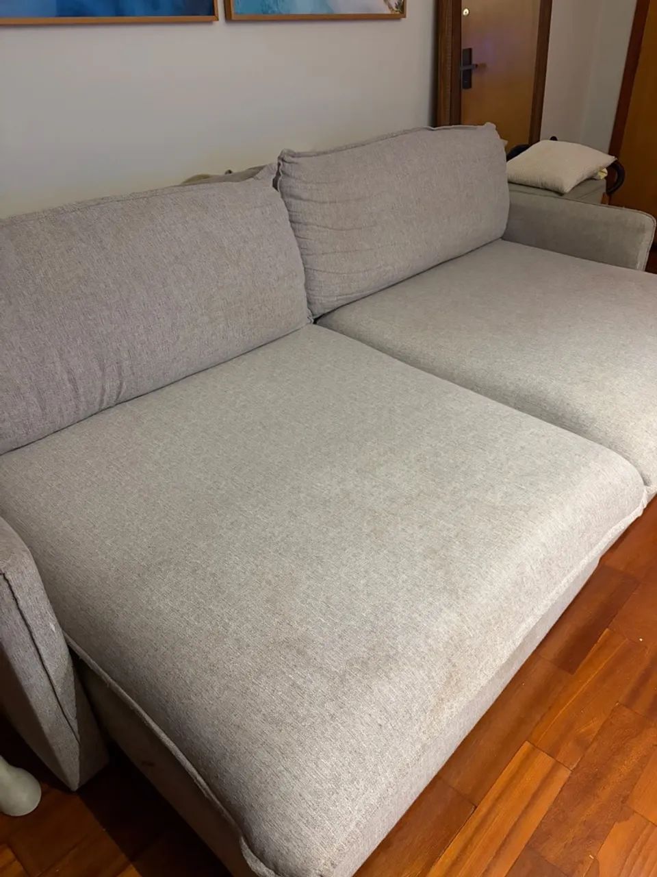 Sofá Retrátil grande 2,55 m - ótimo estado - Foto 4