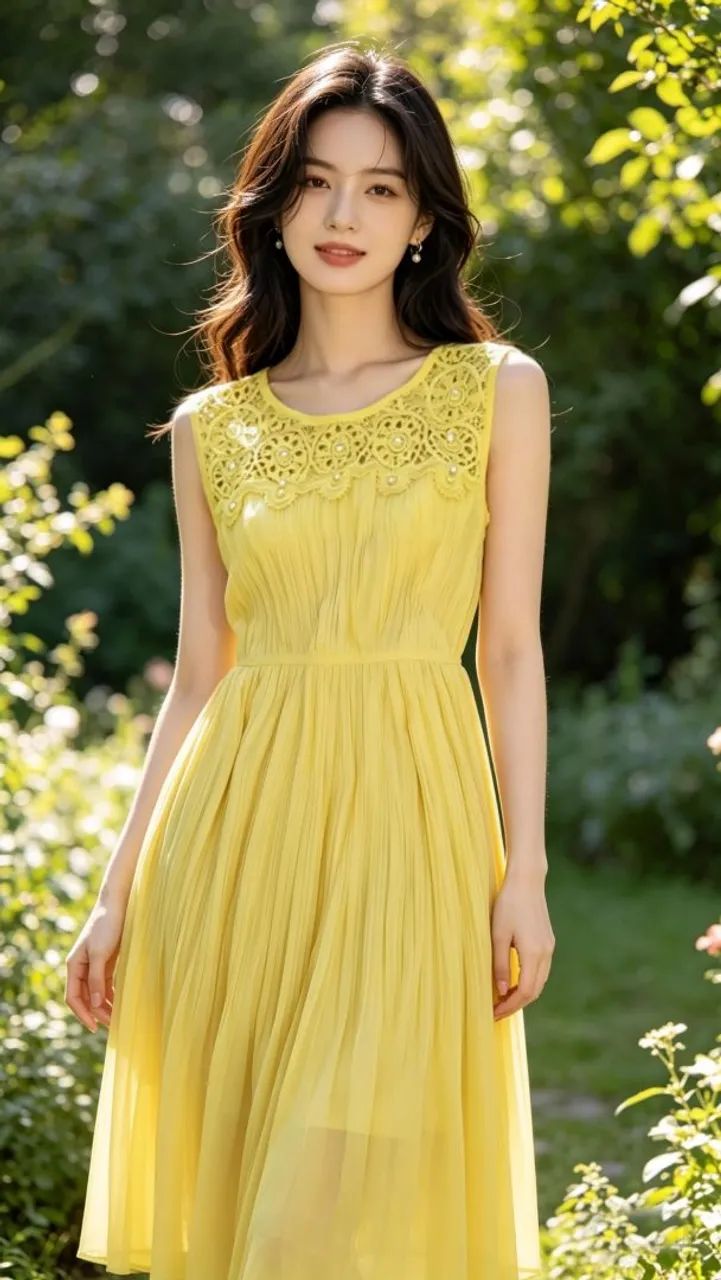 Vestido plissado de Chiffon  - Foto 2