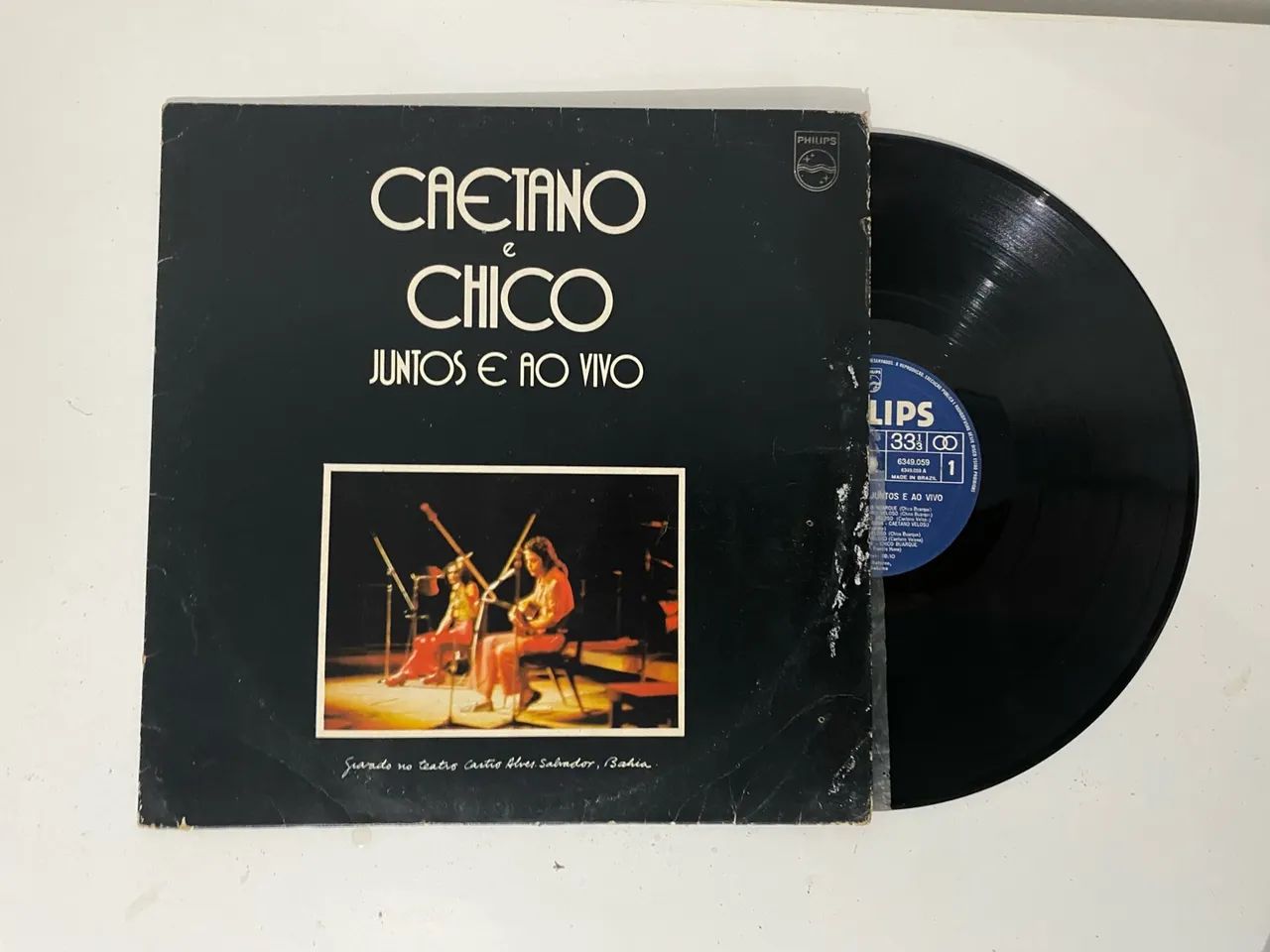 Disco de Vinil LP Caetano e Chico Juntos e ao vivo