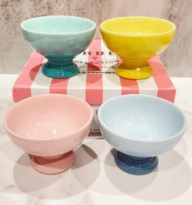 Conjunto Taças Sorvete Coloridas Le Creuset