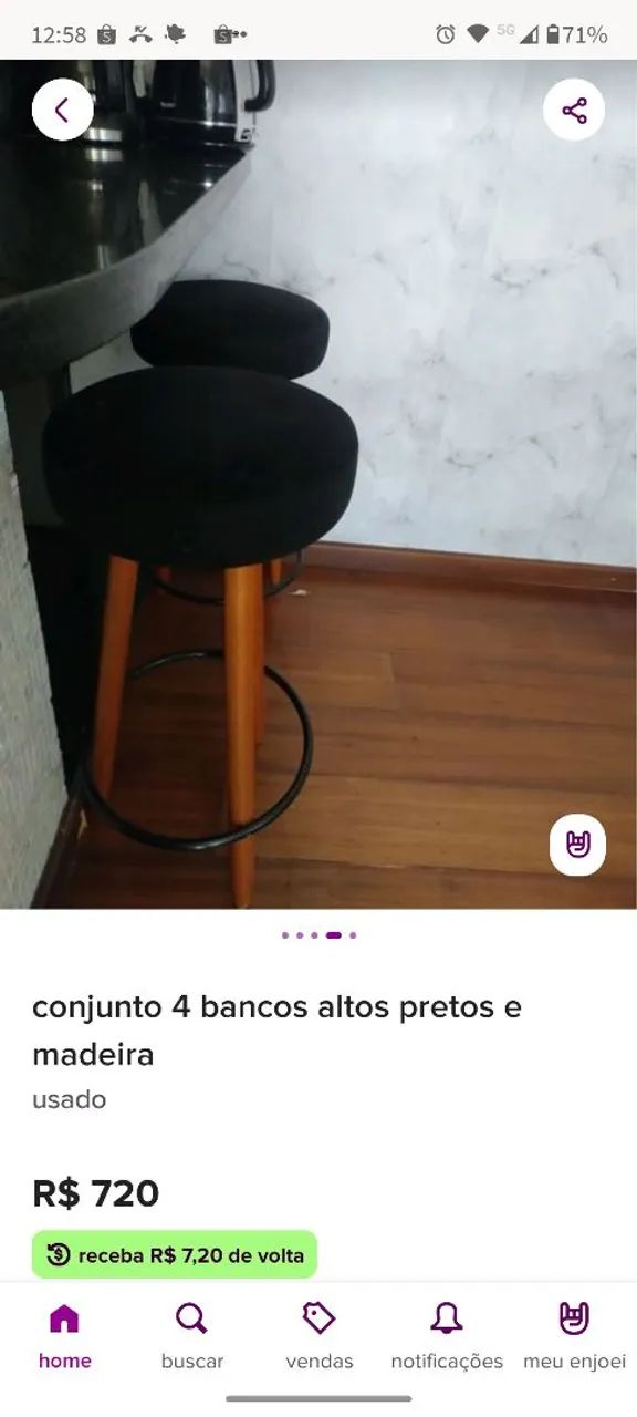 Quatro bancos acolchoados - Foto 2