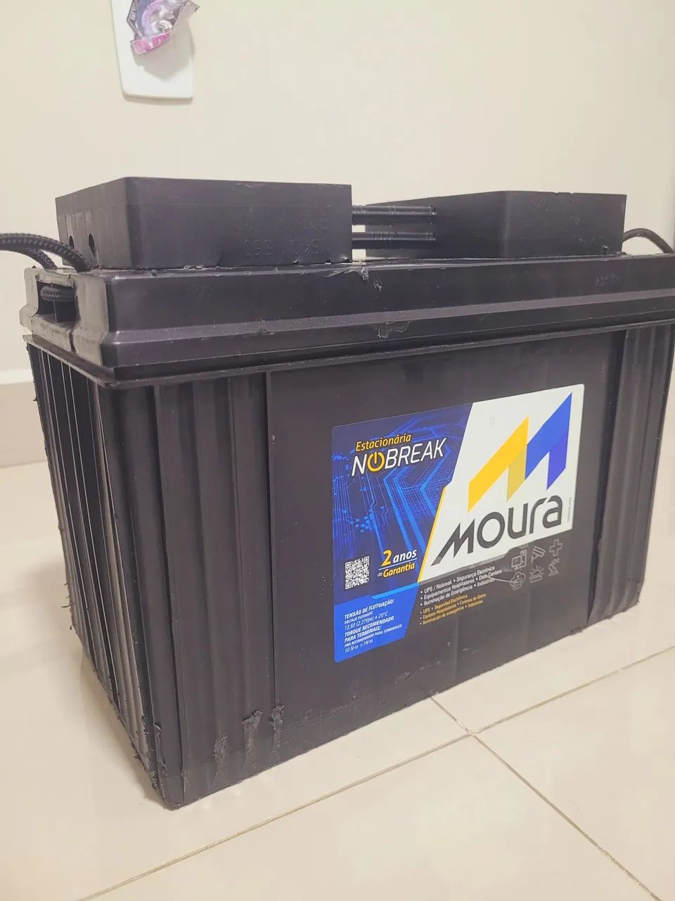  Bateria Estacionária Moura 105ah.