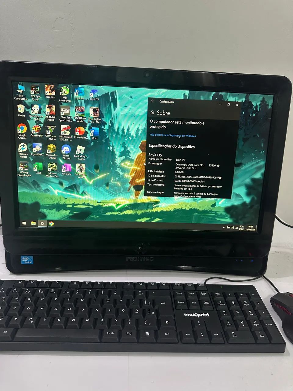 Pc All in One 500Gb, Completo, Rapido e Office2026