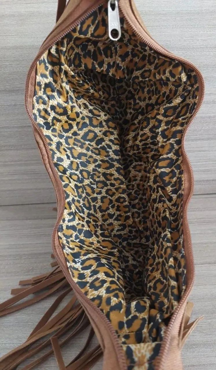 Bolsa de Camursa com franja - Foto 3