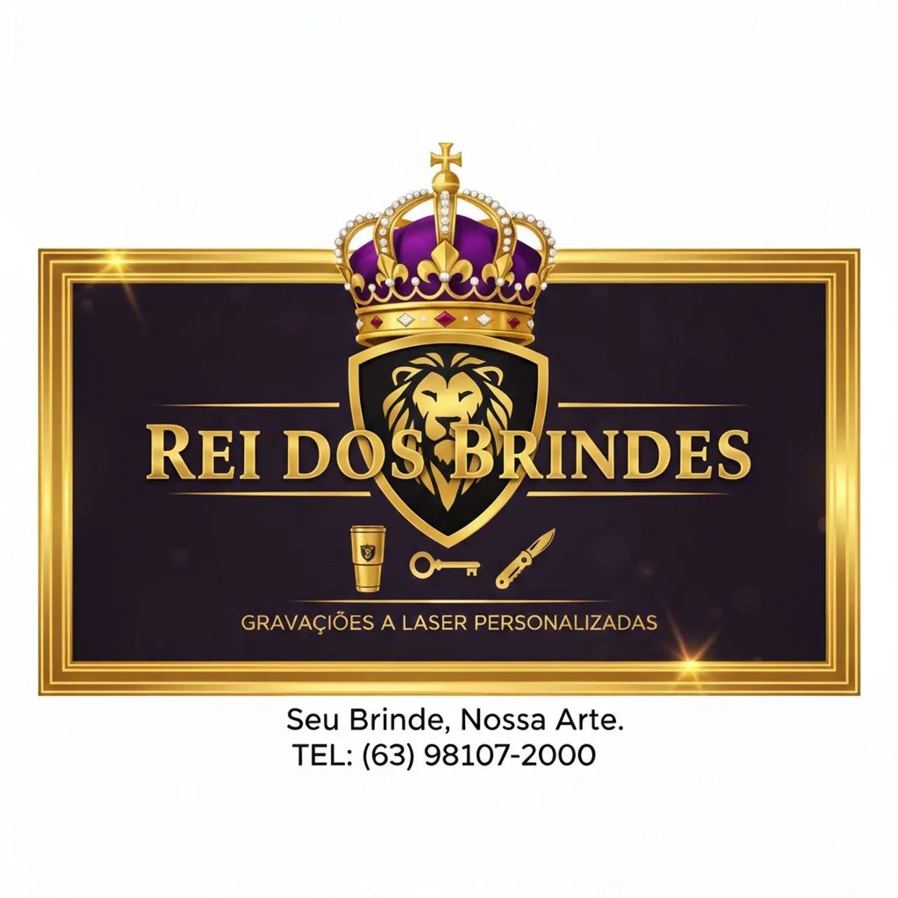 Copos, canecas, camisas, chaveiros