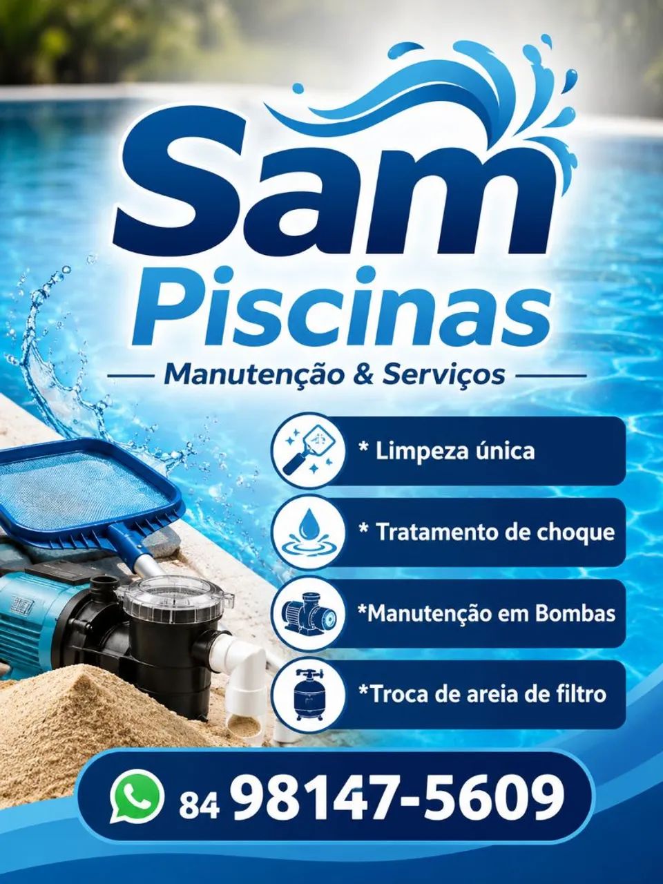 Sam Piscinas  - Manutenção & Serviços  - Foto 2