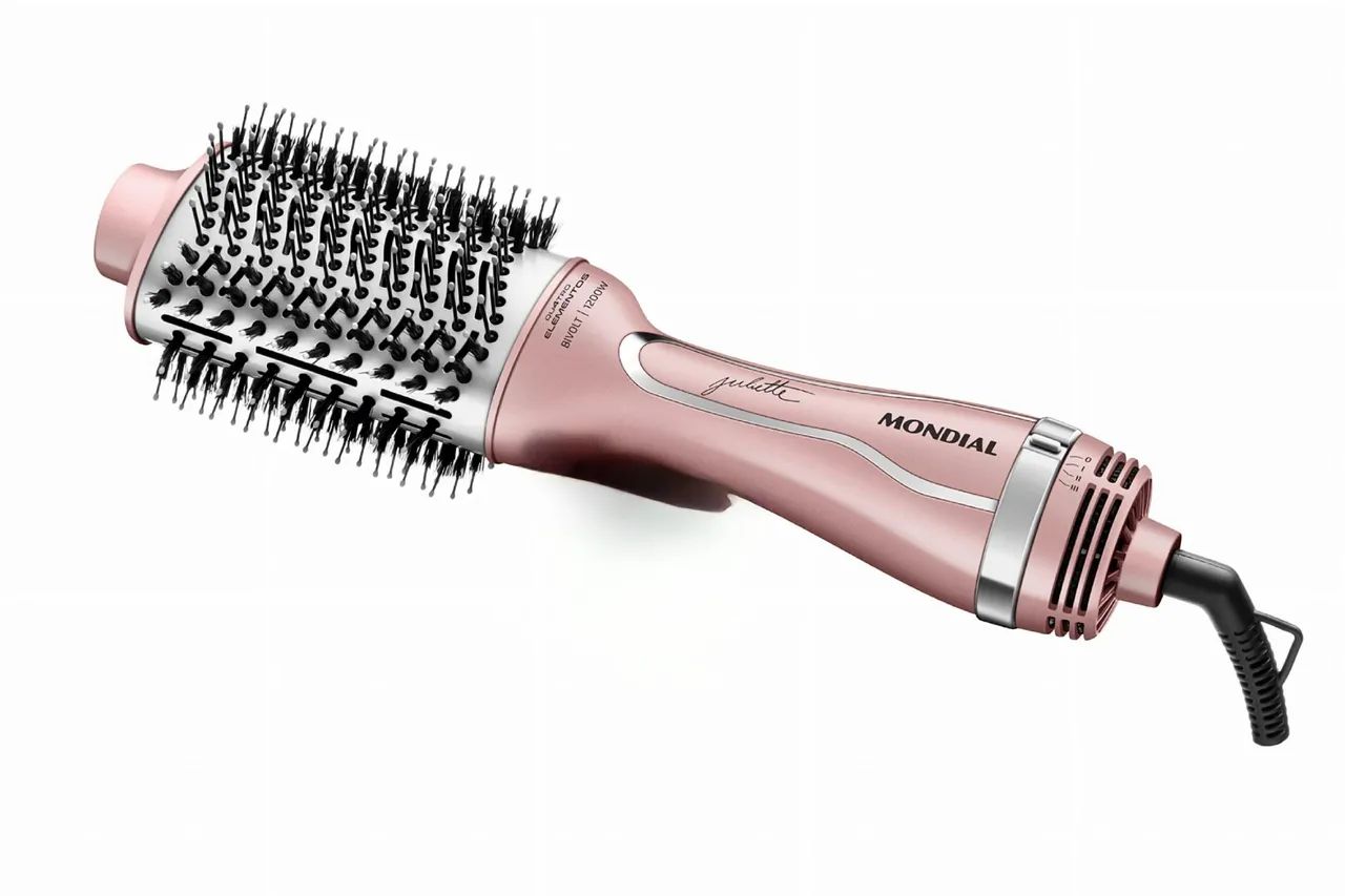 Escova Secadora E Alisadora Mondial  Bivolt 1300w<br>SKU do produto:<br>13259
