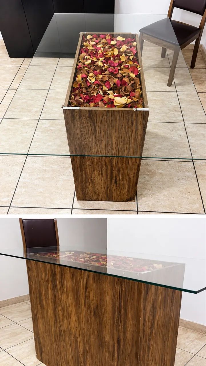 conjunto da base + tampo de vidro - Foto 2
