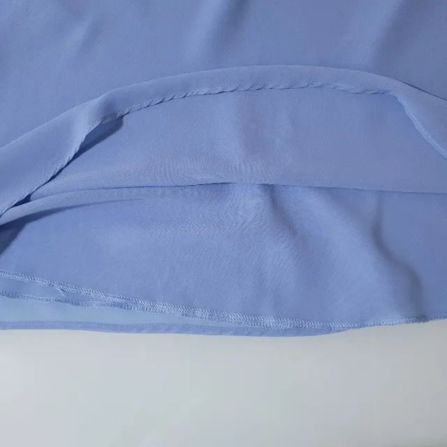 Blusa azul plus size - Usada - Foto 3