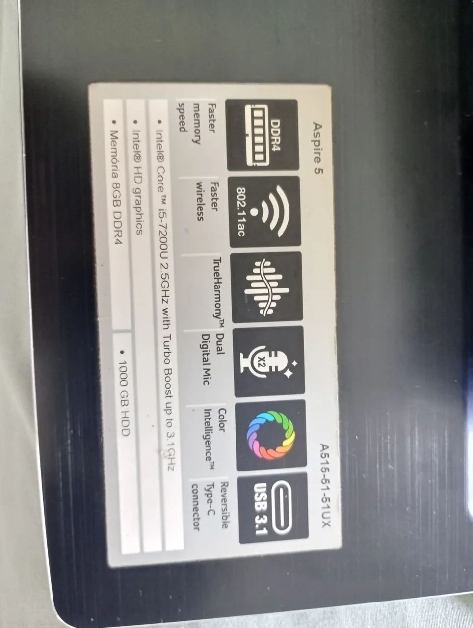 Notebook Acer 