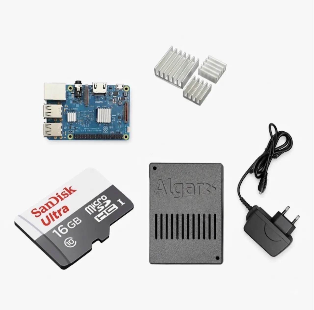 Kit Raspberry Pi 3 B+ (Plus) Completo - Case + Fonte + SD 16GB SanDisk + Dissipa - Foto 2