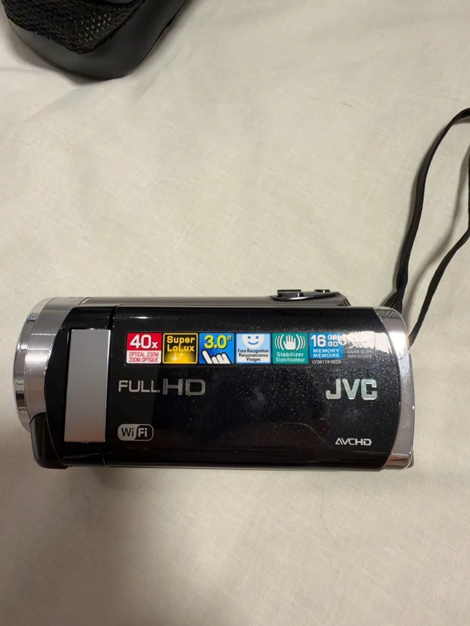 Filmadora JVC Everio GZ-EX250BU + Case + Acessórios Originais