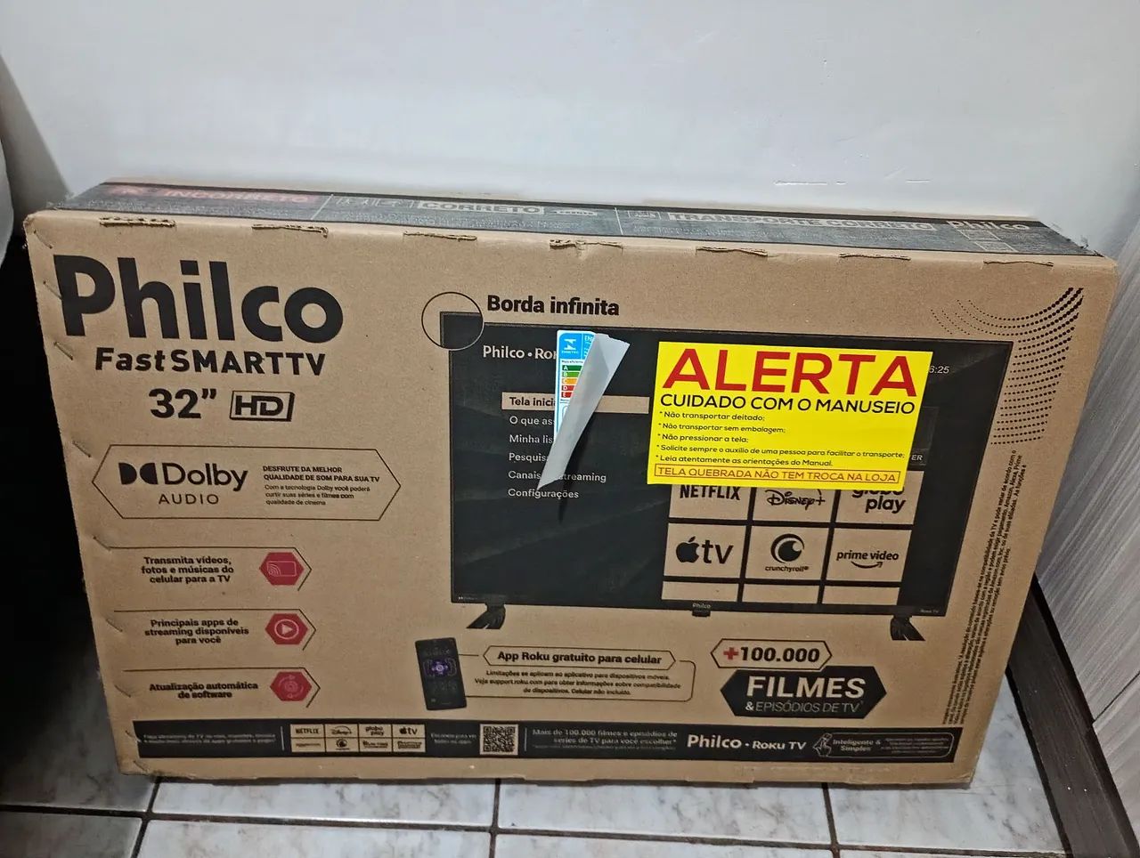 Smart tv Philco Raku tv. 32 polegadas. Nova, com nota! - Foto 2