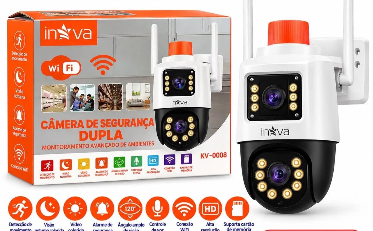 Câmera dupla e wi-fi 