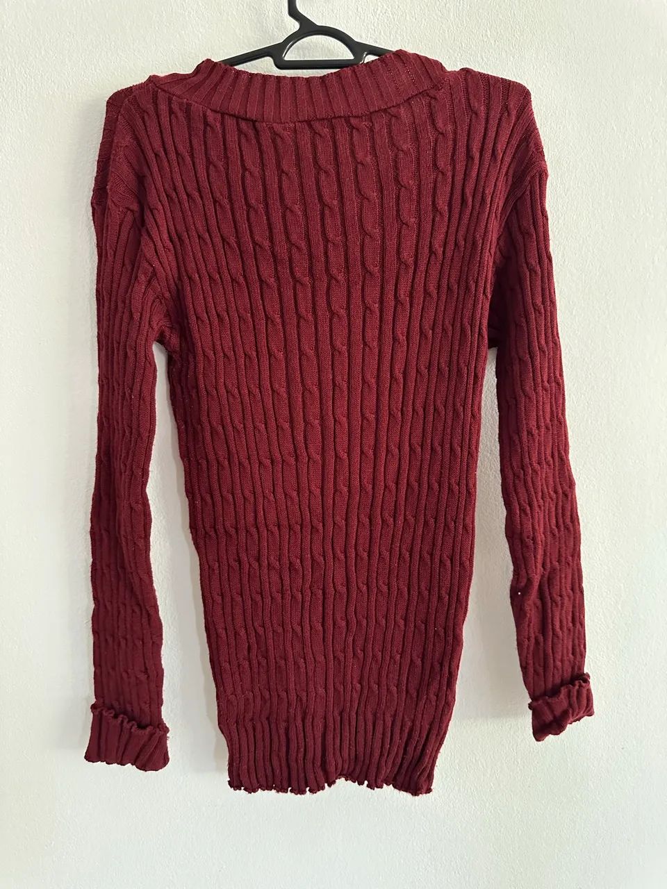 Suéter feminino marsala - Foto 2