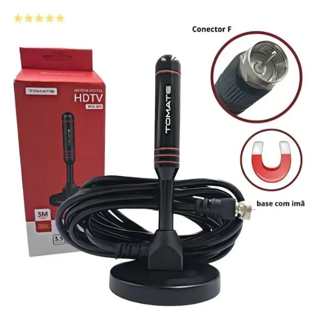 Antena Digital Hdtv Interna Externa - Tomate - Foto 3