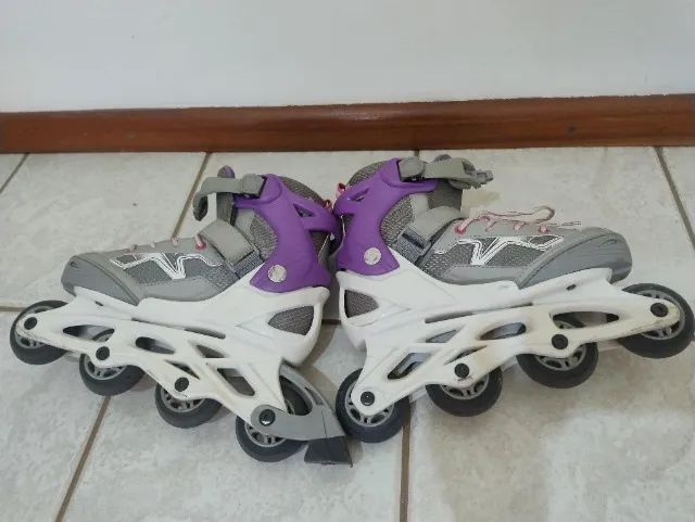 Patins inline Oxelo e capacete - Foto 2