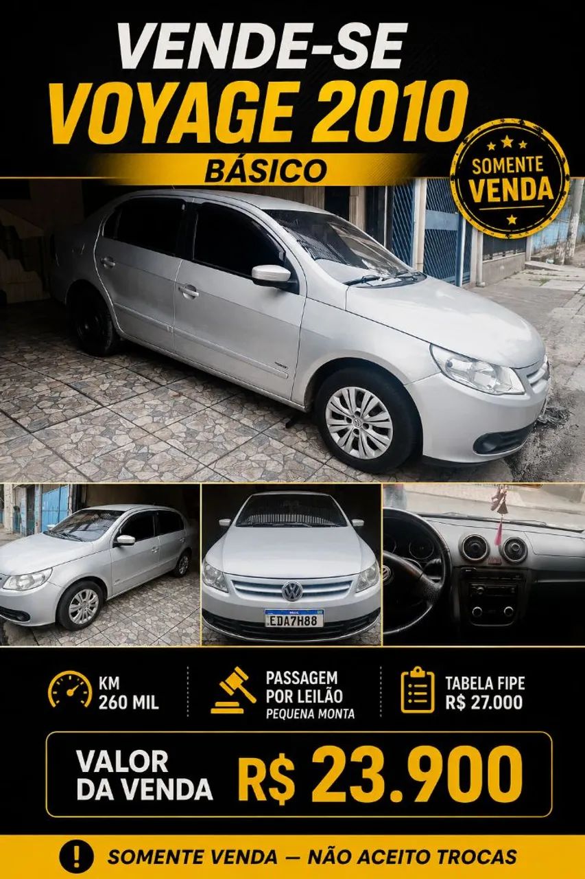 Volkswagen Voyage VOYAGE 1.0/1.0 City Mi Total Flex 8V 4p 2010