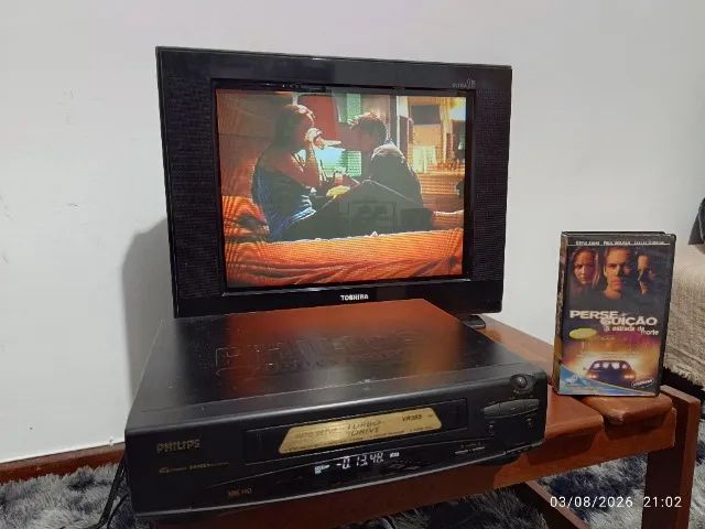 Video Cassete Philips VR355 4 cabeças mono
