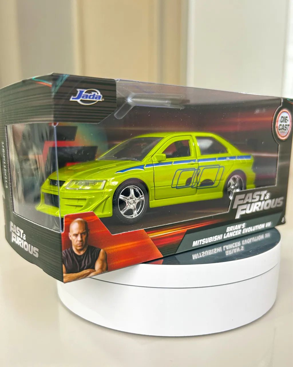 Carrinho miniatura Mitsubishi Lancer Evolution Original Jada Toys