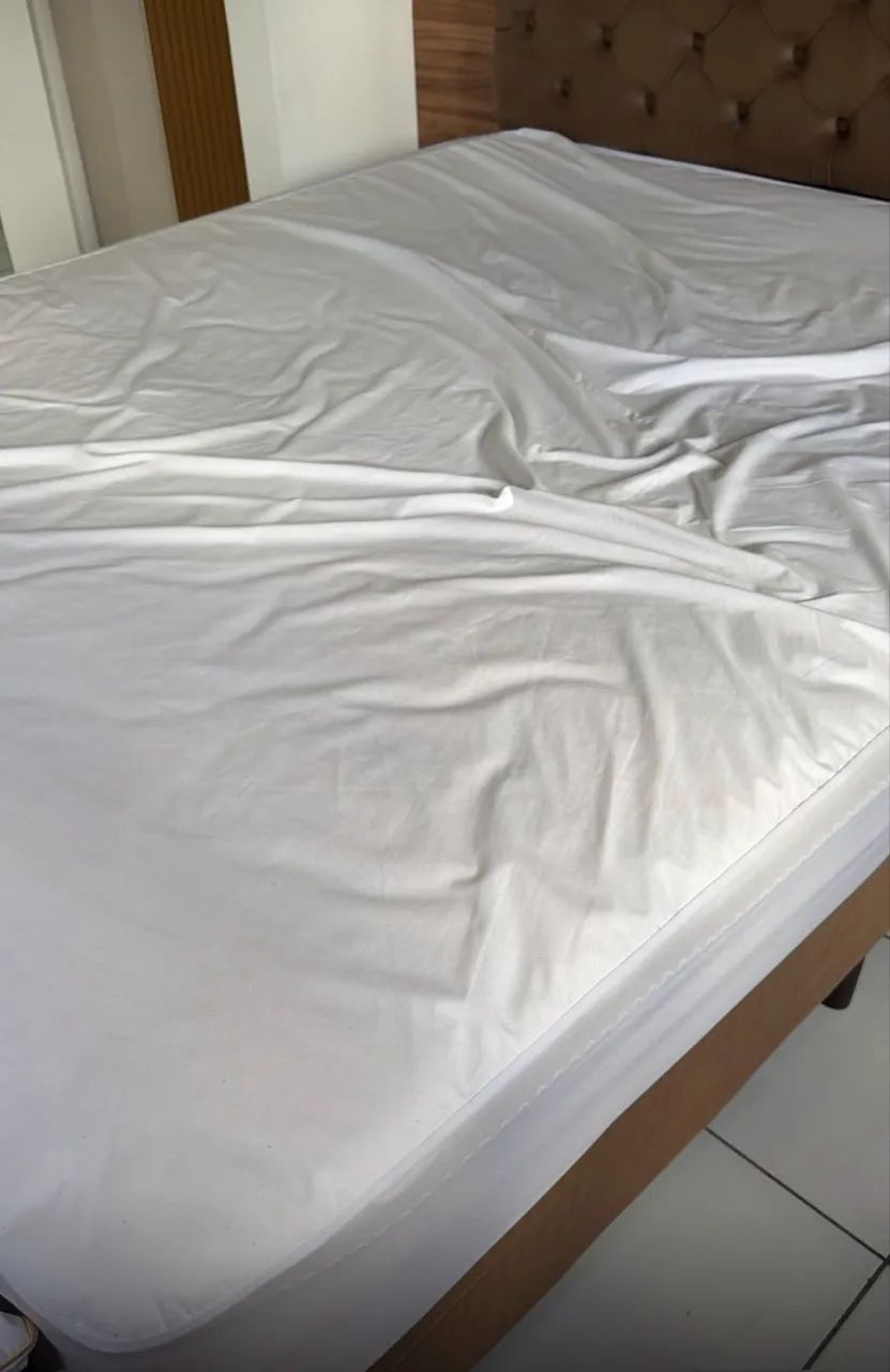 Cama queem mola ensacadas 