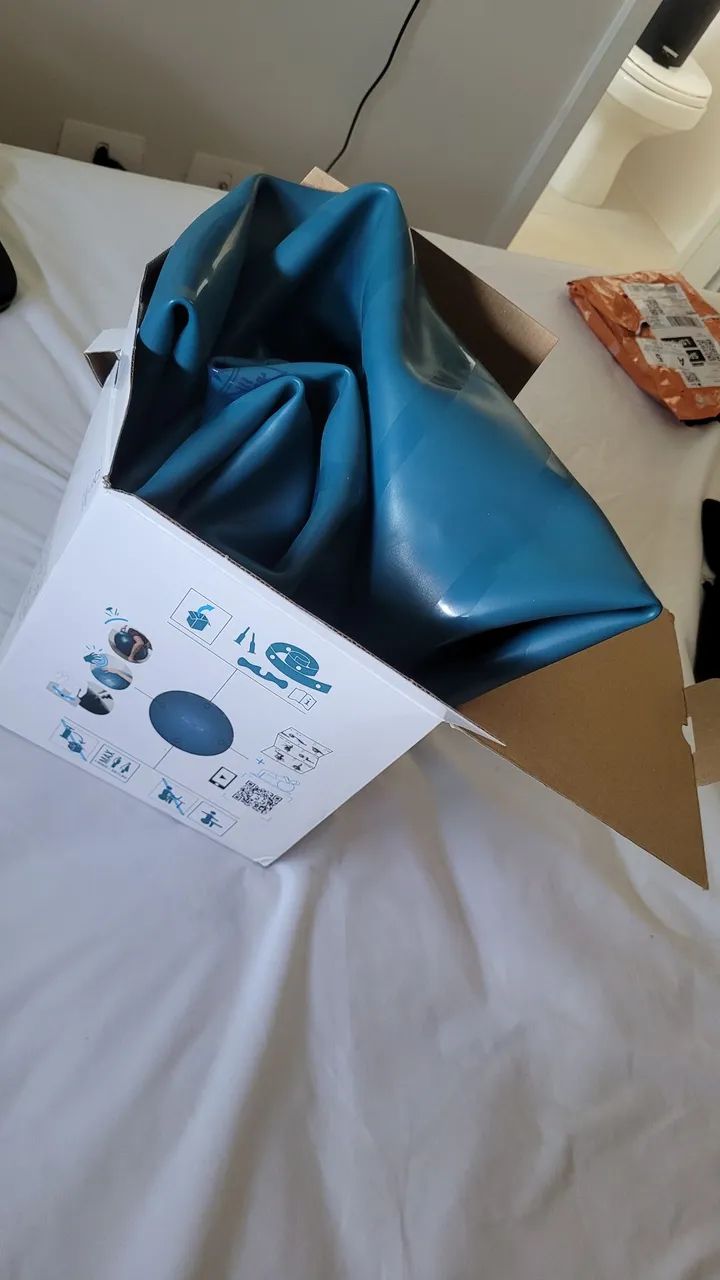 Bola de Pilates Nyamba Azul 75 cm - Foto 4