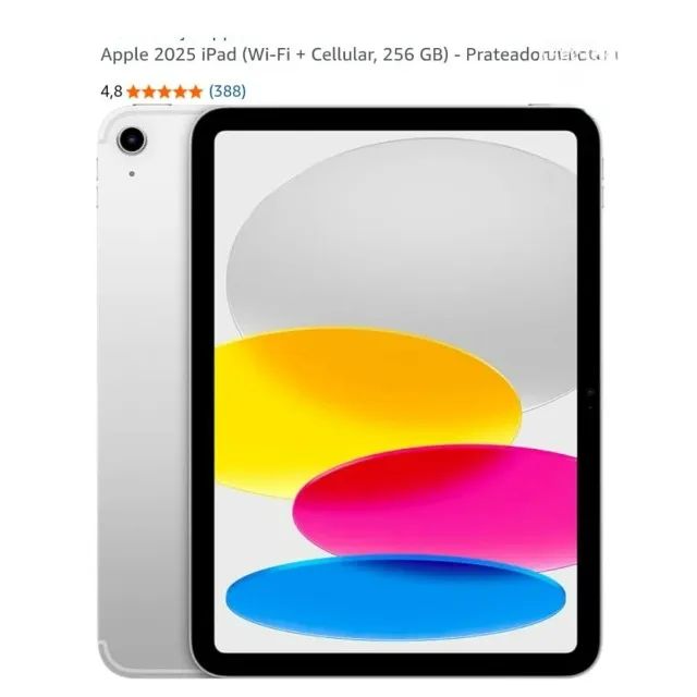 TABLET APPLE 10 GERAÇÃO 256 GB WI-FI COM CHIP - Foto 2