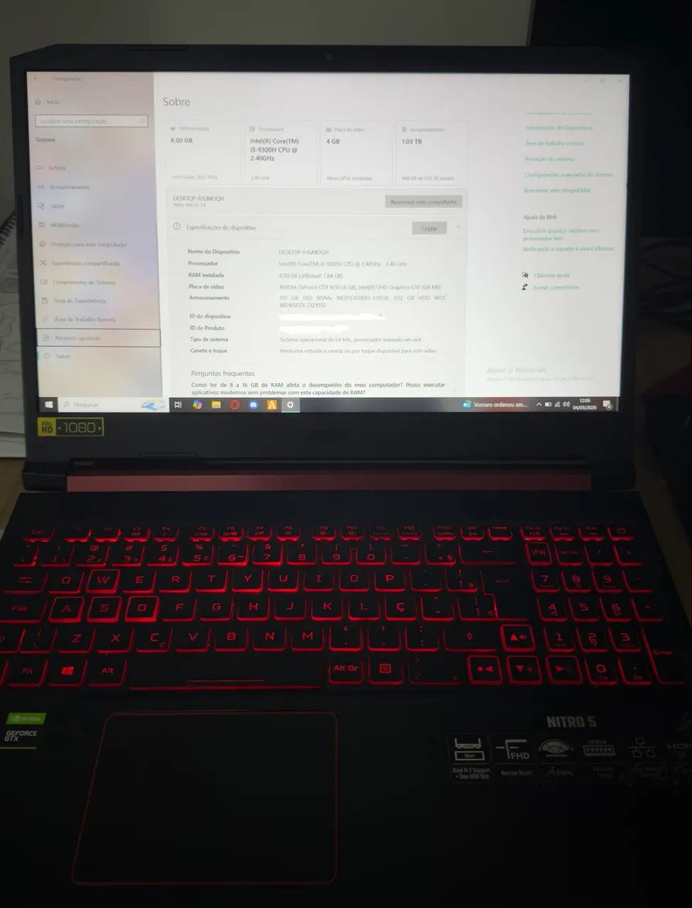 NOTEBOOK GAMER ACER NITRO 5 - Foto 3