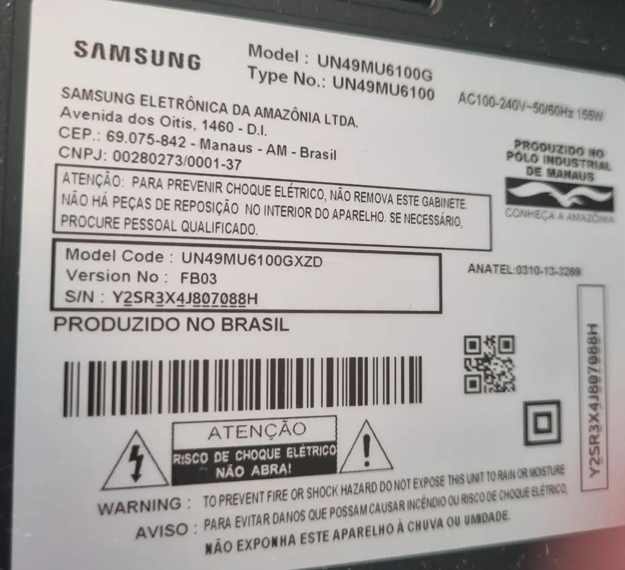 TV Samsung 49' Tela Danificada - Foto 3