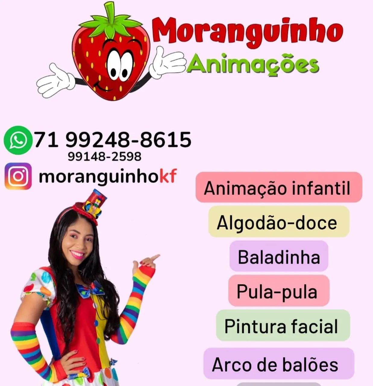 Animação de festa - animadora