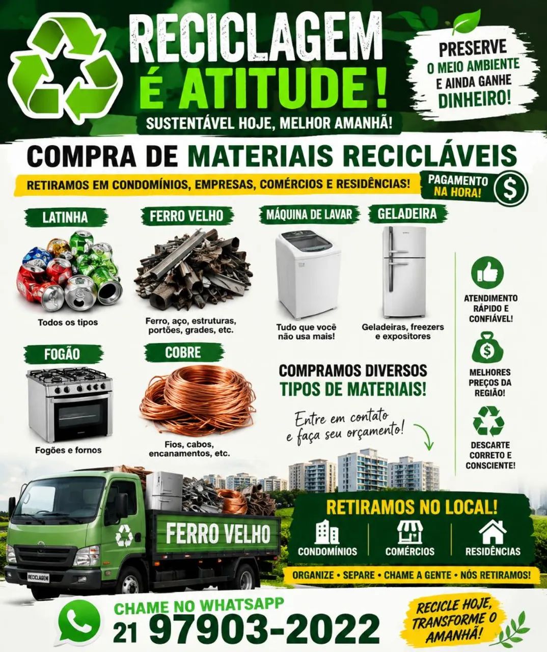 Reciclagem Retiramos material