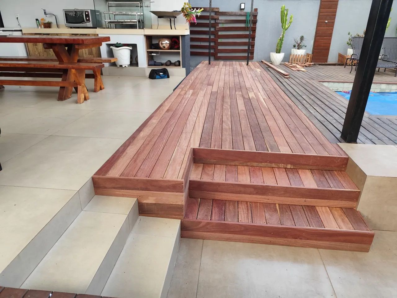 Deck pergolados carpintaria  - Foto 2