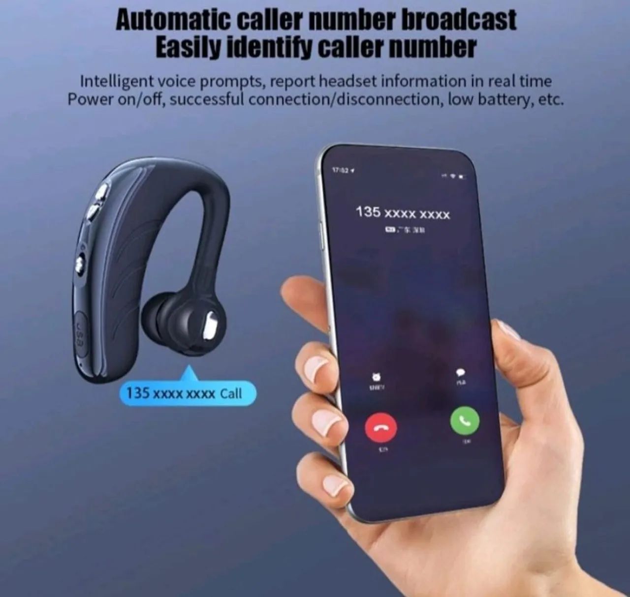 Fone De Ouvido gancho Bluetooth V10 - Foto 5