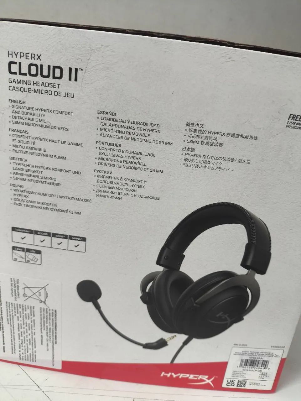 Fone hyperx cloud 2 - Foto 3