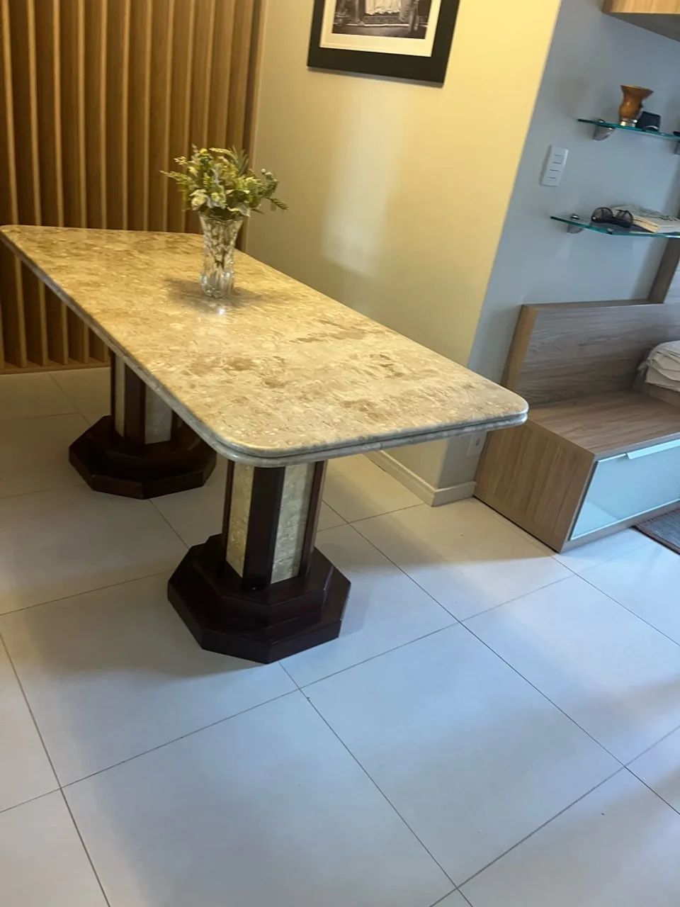 Mesa de jantar travertino - Foto 2