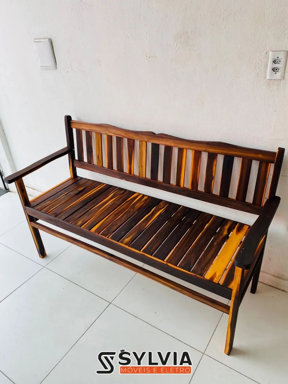 CONJUNTO NAMORADEIRA ENVERNIZADO  - Foto 4