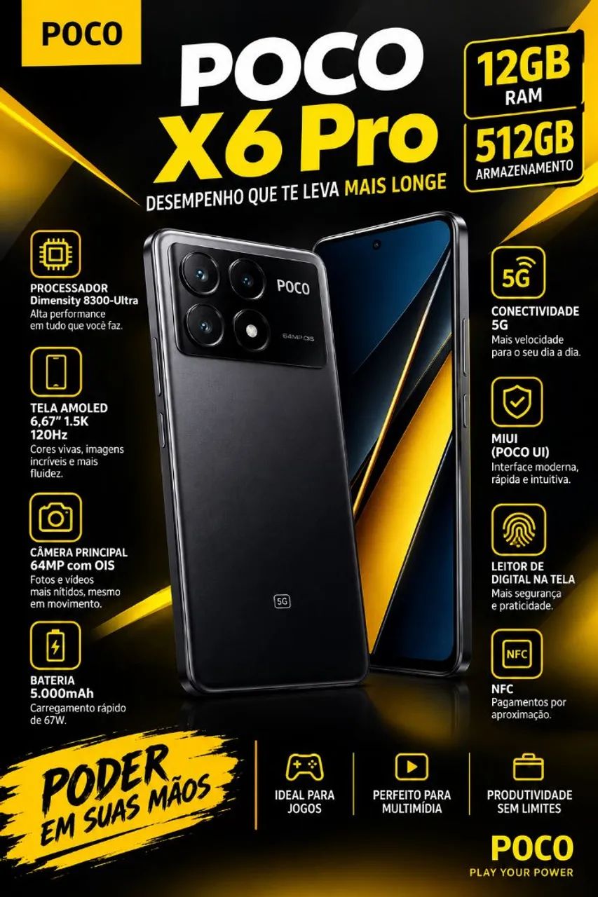 Poco X6 pro 12RAM 512GB