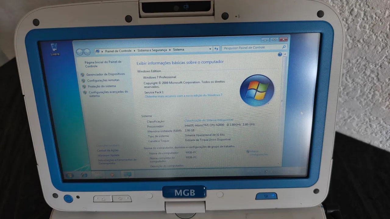 Netbook Educacional 2 em 1 PC Tablet Windows 7  - Foto 2