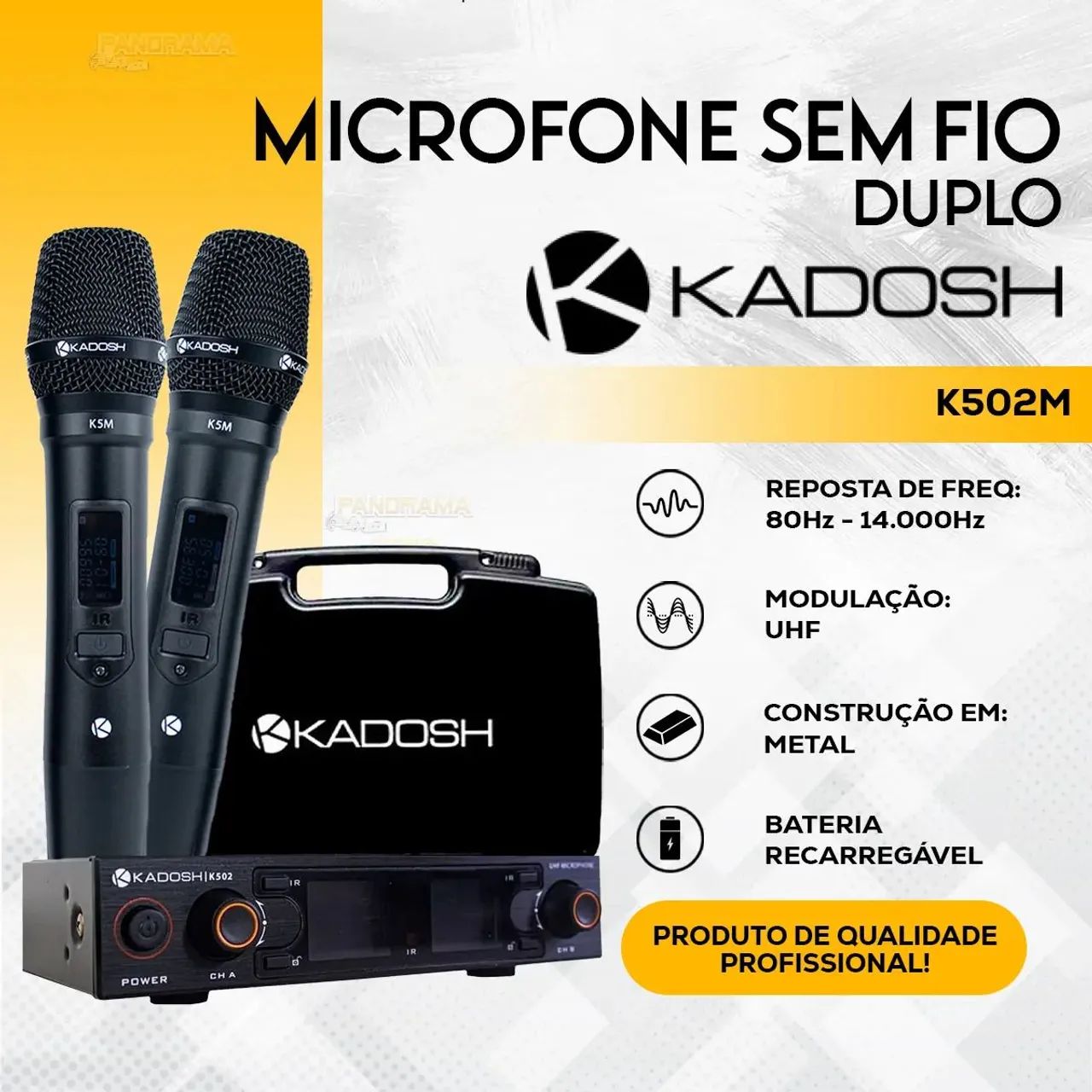 Microfone Kadosh sem fio - Foto 2