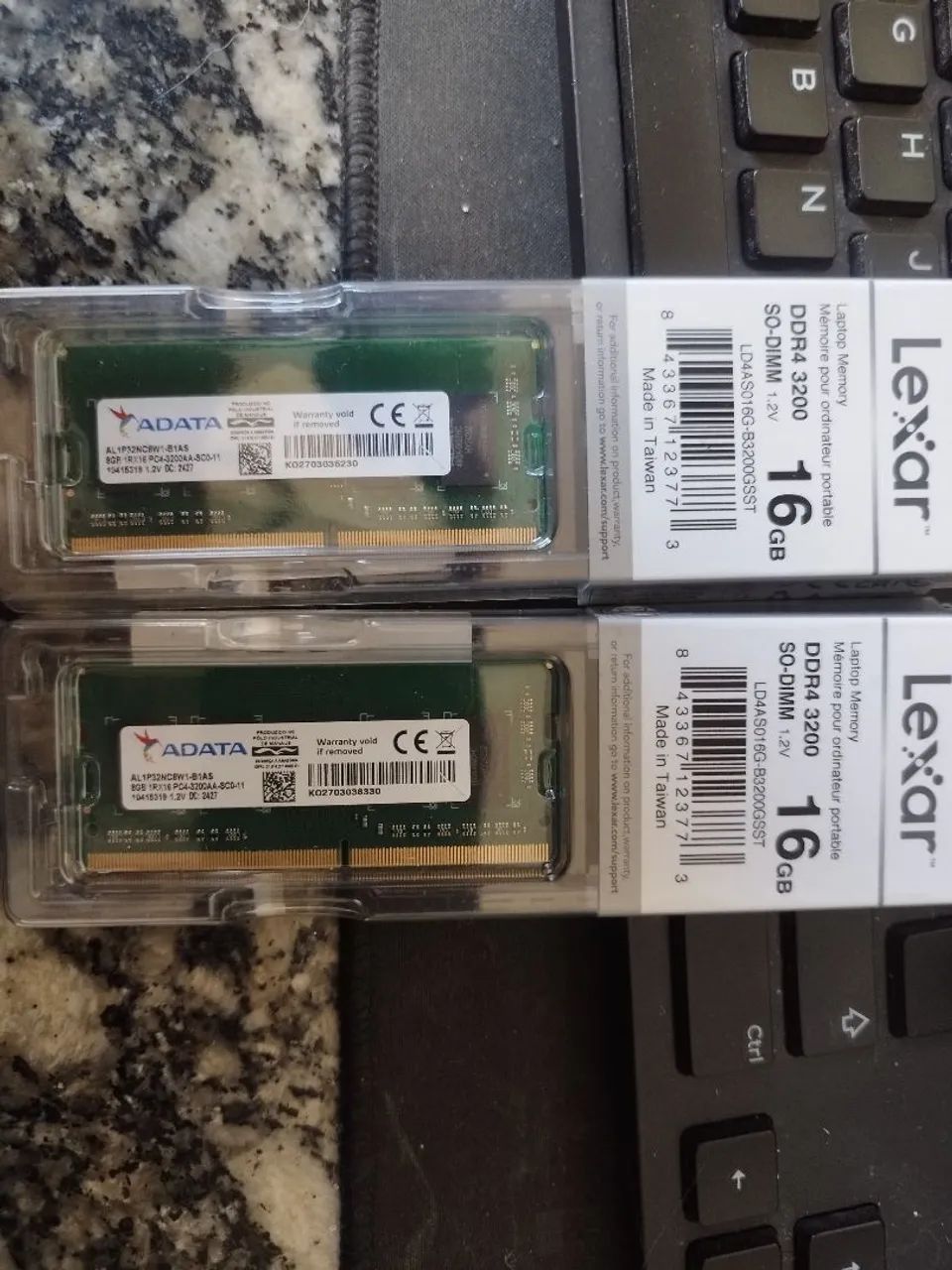 2 Pentes de memória Adata DDR 3200 8GB 