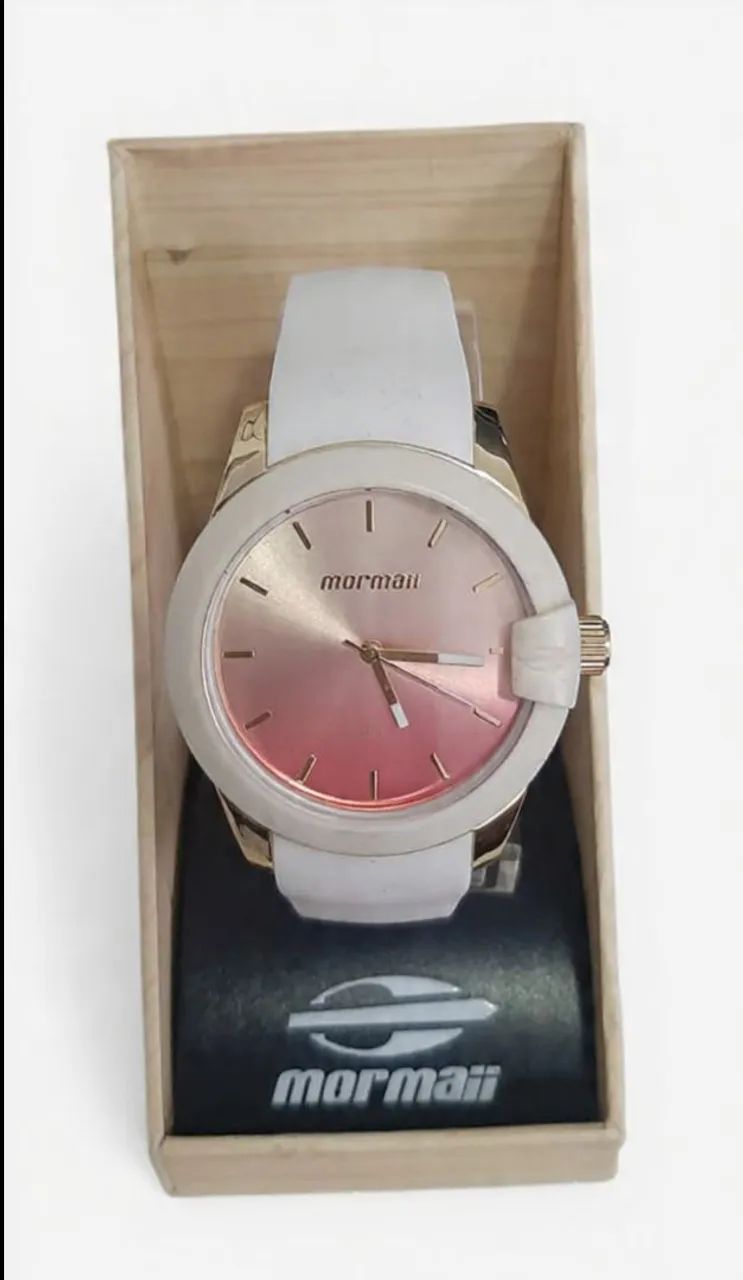 Relógio Mormaii feminino c/pulseira de silicone 