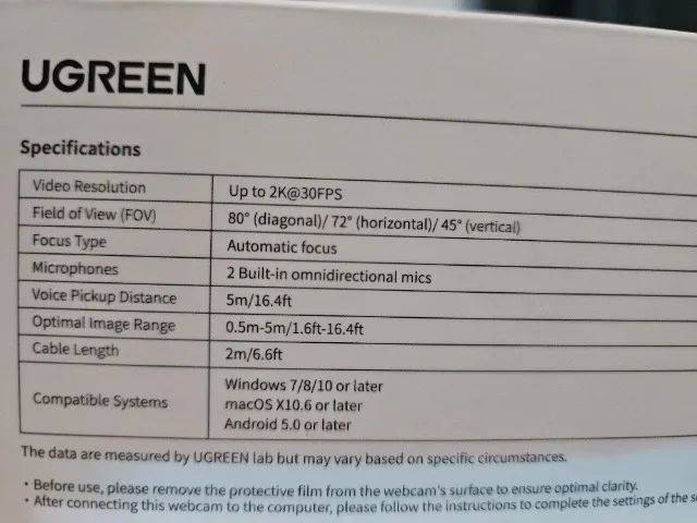 Webcam 2K Ugreen - Foto 4