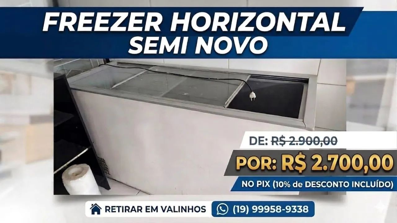 Freezer Horizontal 2500,00