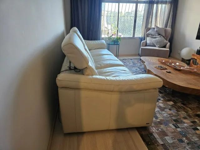 SOFÁ NATUZZI EDITIONS - ELÉTRICO RECLINÁVEL - COURO BEGE - Foto 5